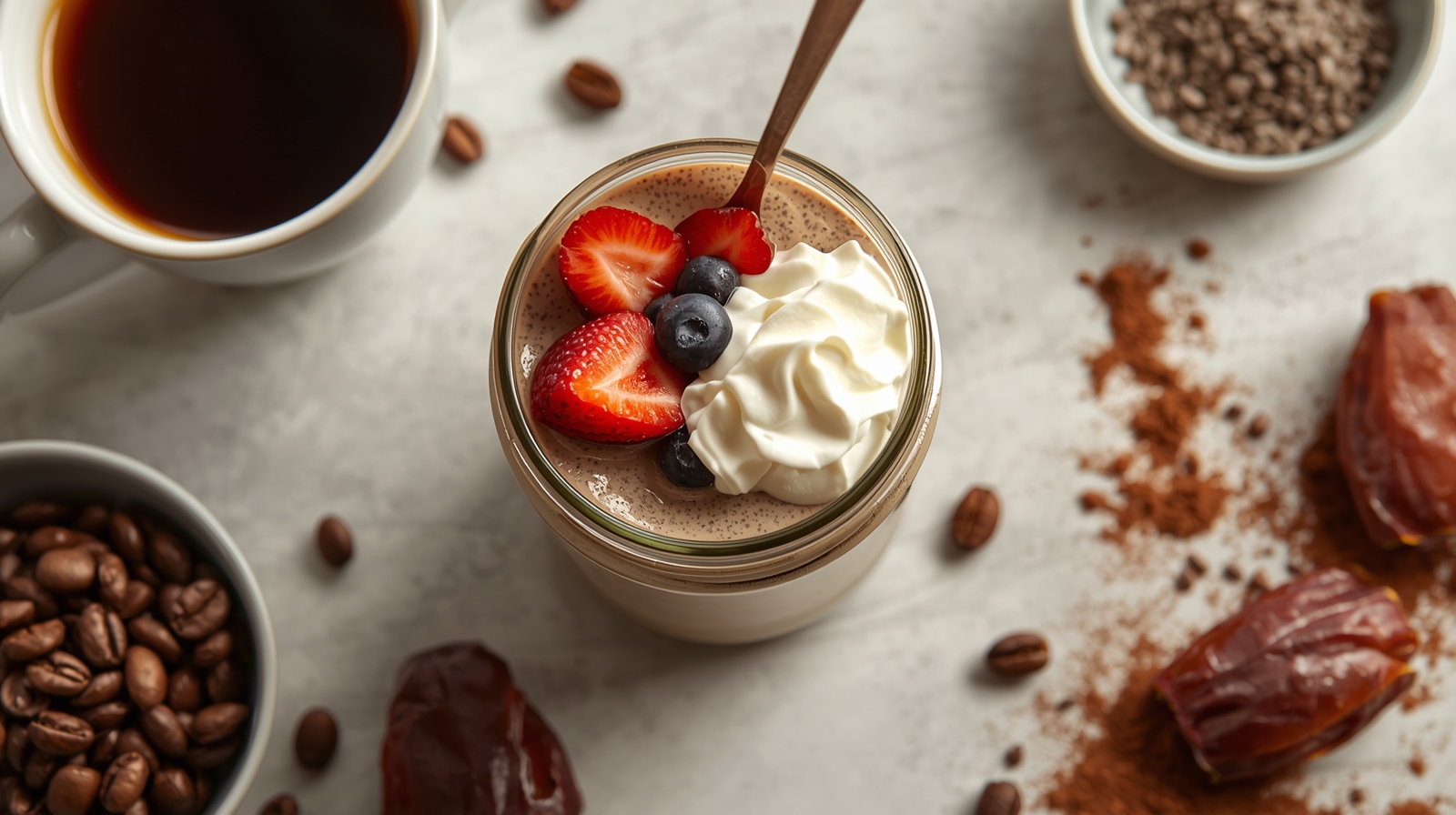 mocha chia seed pudding recipe