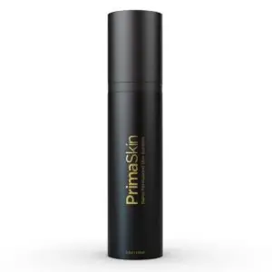 PrimaSkin-with-HydraStat-Nano-Delivery - Valley Medical Weight Loss & Med Spa Black cylindrical bottle with gold 'PrimaSkin' branding, nano-formulated skin solution, 100 ml