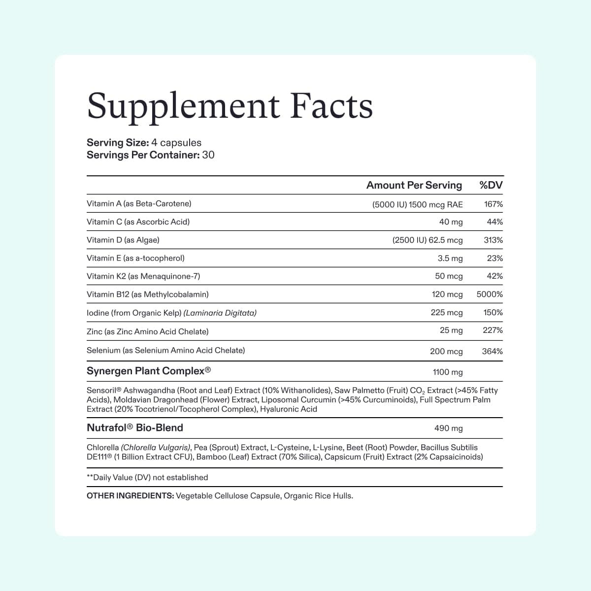 Nutrafol WOMENS VEGAN Clinically Proven Hair Growth Supplement for Thinning Nutrafol WOMENS VEGAN Clinically Proven Hair Growth Supplement for Thinning