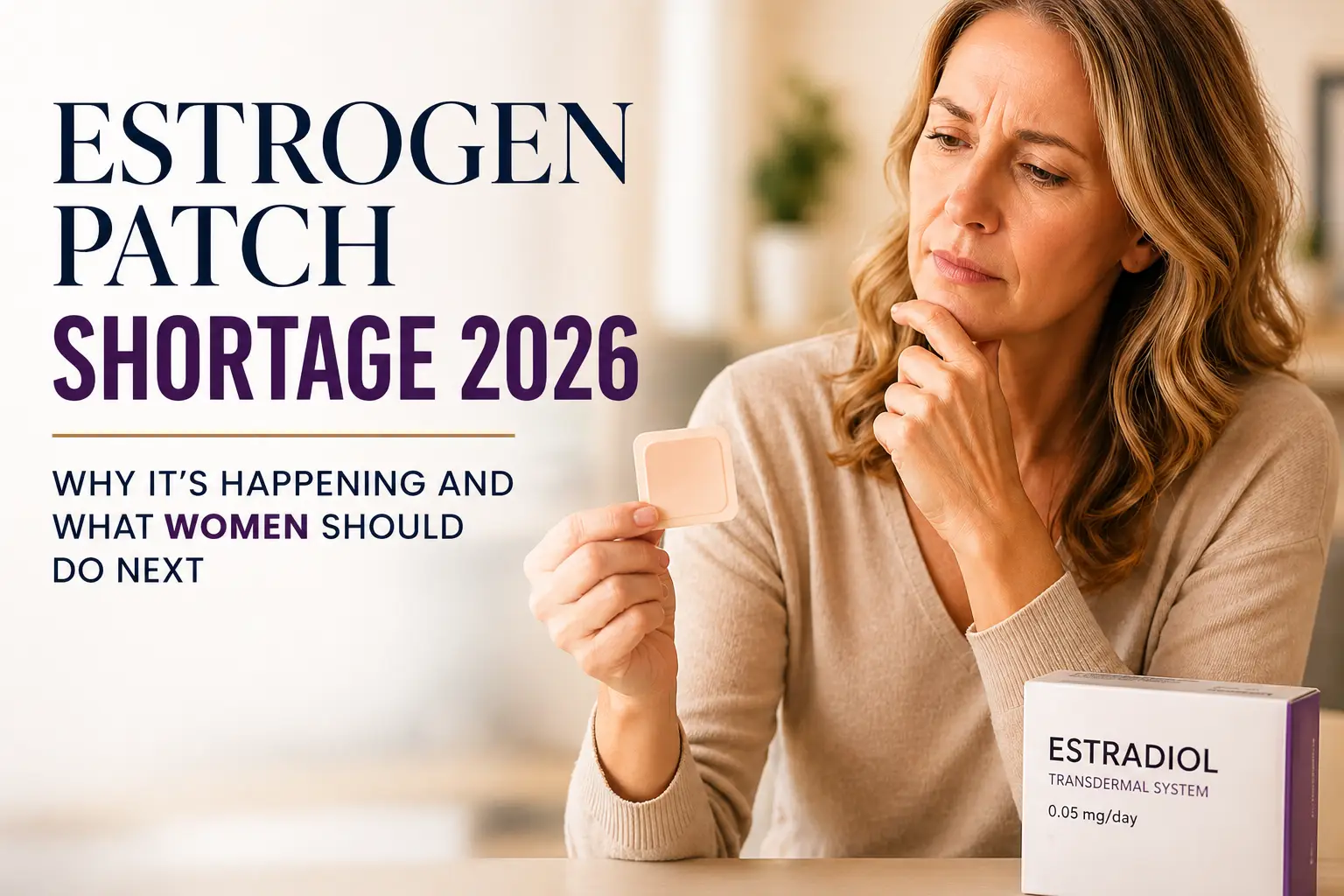Estrogen Patch Shortage 2026: Why It’s Happening and What Women Should Do Next